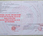 Vị trí đẹp - giá tốt - cần bán lô đất cln tại tổ 19, ấp cây sộp, tân an hội, huyện củ chi, hcm