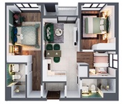 Giá cực tốt - Căn hộ 2,5 phòng ngủ, lô góc dự án Sentosa Sky Park - chỉ 2,66 tỷ