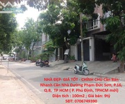 Nhà đẹp- giá tốt - chính chủ cần bán nhanh căn nhà mặt tiền chợ, đường 12m tại phường 16, q.8, tphcm