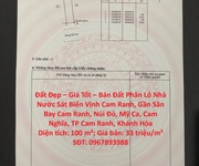 Đất đẹp   giá tốt   bán đất phân lô nhà nước sát biển vịnh cam ranh, gần sân bay cam ranh,khánh hòa