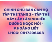 Chính chủ cần bán nhà tập thể đường ngọc hồi, thanh trì, hà nội