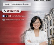 Lô đất góc 2 mặt tiền - hẻm 2581 huỳnh tấn phát, nhà bè - sổ hồng riêng - giá 6,4 tỷ