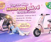Top xe điện Hottrend giá rẻ tại TP.HCM đáng mua nhất 2026 Top xe điện Hottrend giá rẻ tại TP.HCM đáng mua nhất 2026