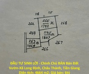 Đầu tư sinh lời - chính chủ bán bán đất vườn-xã long định, châu thành, tiền giang