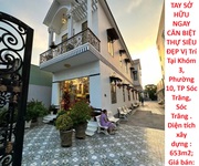 Hót hót    nhanh tay sở hữu ngay căn biệt thự siêu đẹp vị trí tại thành phố cần thơ   sóc trăng cũ