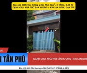 Bán nhà hxh tân hương q.tân phú 72m , 2tầng,6.39 tỷ - cạnh chợ, nhà thờ