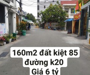 Chính chủ cần bán lô đường k20 - khuê mỹ - ngũ hành sơn - 160m2 - giá 6 tỷ - liên hệ 0932514255
