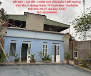 Đất đẹp   giá tốt  chính chủ cần bán lô đất đường vĩnh yên, p. quảng thành, tp thanh hóa- thanh hóa