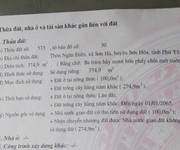 Bán đất mặt tiền đẹp   giá tốt   thôn ngân điền, xã sơn hà, huyện sơn hòa, tỉnh phú yên