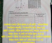 Đất đẹp   giá tốt   chính chủ cần bán 2 lô đất   phường thống nhất, tx buôn hồ, đak lak