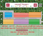 Đất đẹp   giá tốt   cần bán nhanh lô đất đẹp tại  xã minh sơn, thanh hóa