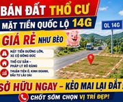 Bán nhanh lô góc 3 mặt tiền đường nhựa Hòa Phú - quốc lộ 14G giá rẻ chỉ với 1ty490