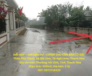 Đất đẹp   giá đầu tư  chính chủ cần bán lô đất thôn phú thịnh, xã hải lĩnh, tx.nghi sơn, thanh hóa