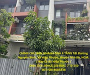 Chính chủ bán nhanh nhà 4 tầng tại đường nguyễn bình, xã hiệp phước, huyện nhà bè, hcm