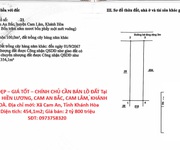 Đất đẹp   giá tốt   chính chủ cần bán lô đất tại thôn hiền lương, cam an bắc, cam lâm, khánh hoà