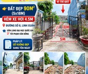 Bán đất đường số 8 Linh Xuân   90m2 ngang 5m chỉ 4.45 tỷ