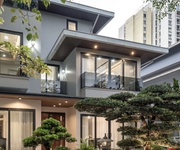 Giảm 26 tỷ - bán gấp  biệt thự sân vườn bể cá bán đảo linh đàm 260m    4 tầng xuất hiện hầm, trước