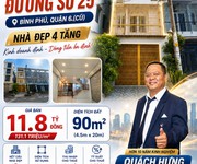 bán nhà mt đường số 25 bình phú quận 6 - 4 tầng - hđt cao - chỉ 11.8 tỷ - timnhapho