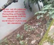 Đất đẹp - giá tốt chính chủ cần bán đất thổ cư -xã  phụng châu, chương mỹ, hà nội