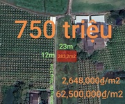 Bán lô đất thổ gần kcn phú ngãi trị giá 750 triệu