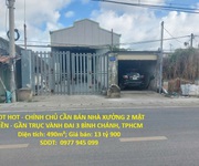 Hot hot - chính chủ cần bán nhà xưởng 2 mặt tiền - gần trục vành đai 3 bình chánh, tphcm