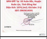 Đất đẹp   giá tốt- chính chủ cần bán đất tại  xã xuân bắc, huyện xuân lộc, tỉnh đồng nai