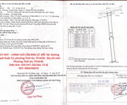 Hot hot   chính chủ cần bán lô  đất tại  đường thạnh xuân 52, phường thới an, tp.hcm