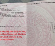 Chính chủ cần bán gấp đất tại ấp an thọ, xã an cơ, huyện châu thành, tỉnh tây ninh