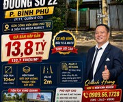 Nhà c4 đất mặt tiền khu bình phú   104m  - vuông đẹp - chỉ 13,8 tỷ - tìm nhà phố