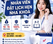 Tuyển telemarketing nha khoa   ba đình   phụ cấp   hoa hồng không giới hạn