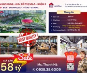 Shophouse - sarina - bán shop đang có sẵn dòng tiền hđ thuê 100 triệu/tháng - cao 3 tầng - 250m2