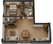 Chính thức 45.72m2 - Giá 4.1 tỷ còn chiết khấu 15 - 1PN1WC Arcadia