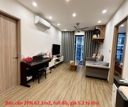 Bán căn 2pn 62.1m2, full đồ, giá 5.2 tỷ thu nét, sẵn sổ đỏ  phường tây mỗ, quận nam từ liêm, hà nội