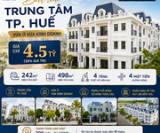 4,5 tỷ/căn biệt thự Phú Xuân City   View Quảng Trường Hành Chính Công Huế