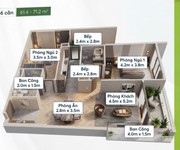 840 tr ký ngay HĐMB   sở hữu ngay căn V2-19.11 2PN 64,45 m2