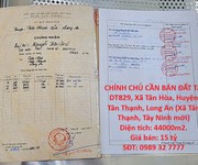Hot đầu tư sinh lời   chính chủ cần bán đất tại xã tân hòa, huyện tân thạnh, long an