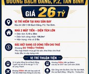 Bán nhà 2 mặt tiền đường bạch đằng, p.2, tân bình   giá 26 tỷ