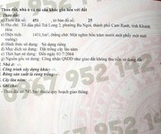 Đất góc hiếm trong lõi quy hoạch kdc trà long 2   phường ba ngòi, tp. cam ranh, khánh hòa