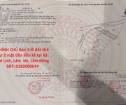Chính chủ bán 3 lô đất thổ cư 2 mặt tiền liền kề tại xã mê linh, lâm  hà, lâm đồng