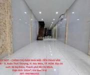 Hot hot   chính chủ bán nhà mặt tiền phan văn hớn   x. xuân thới thượng, h. hóc môn, tp. hcm