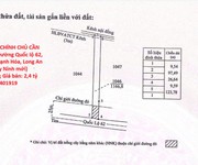 Đầu tư sinh lời   chính chủ cần bán đất mặt tiền ql 62  tại xã tân tây, huyện thạnh hóa, long an