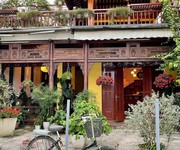 Bán biệt thự gỗ sang xịn 2 tầng mặt tiền view sông nguyễn phúc chu, phố cổ hội an, đà nẵng- ngang