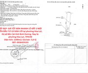 Đất đẹp- giá tốt bán nhanh lô đất 2 mặt tiền đầu tư là sinh lời tại bến cát, bình dương