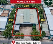 Xưởng 1.345m   tân thới nhất- q12    33m x41m  thuê 130tr/th   chỉ 114 tỷ