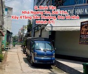 Q. Bình Tân, Nhà Ngang 7m, Dài 17m, Xây 4Tầng Sân Thượng, Oto Vô Nhà, Nhĩnh 6Tị