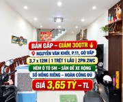 Bán nhà hxh 5m nguyễn văn khối gò vấp 45m2 chỉ  3.65tỷ