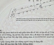 Anh chủ cần tiền cho con đi du học bán lô đất tại trung tâm cnc Hòa lạc gần đh Quốc gia ,FPT