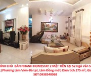 Homestay đẹp- giá tốt chính chủ  bán nhanh homestay 2 mặt tiền tại 52 ngô văn sở  phường 9 cũ đà lạt