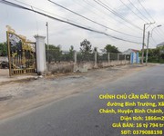 Chính chủ cần đất vị trí đẹp tại xã bình chánh, huyện bình chánh, tp hcm