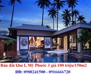1 Bán lô I5, Mỹ Phước 3 giá 190 triệu150m2, dân đông, tiện xây phòng trọ.